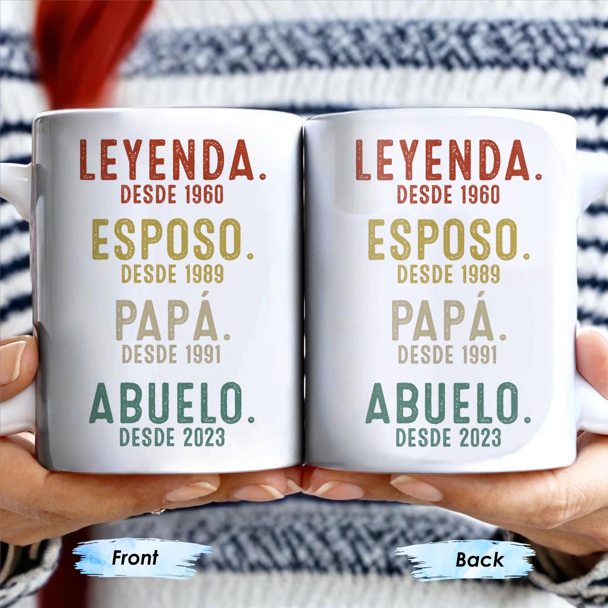 Leyenda, Esposo, Papá, Abuelo Custom Gift Mug
