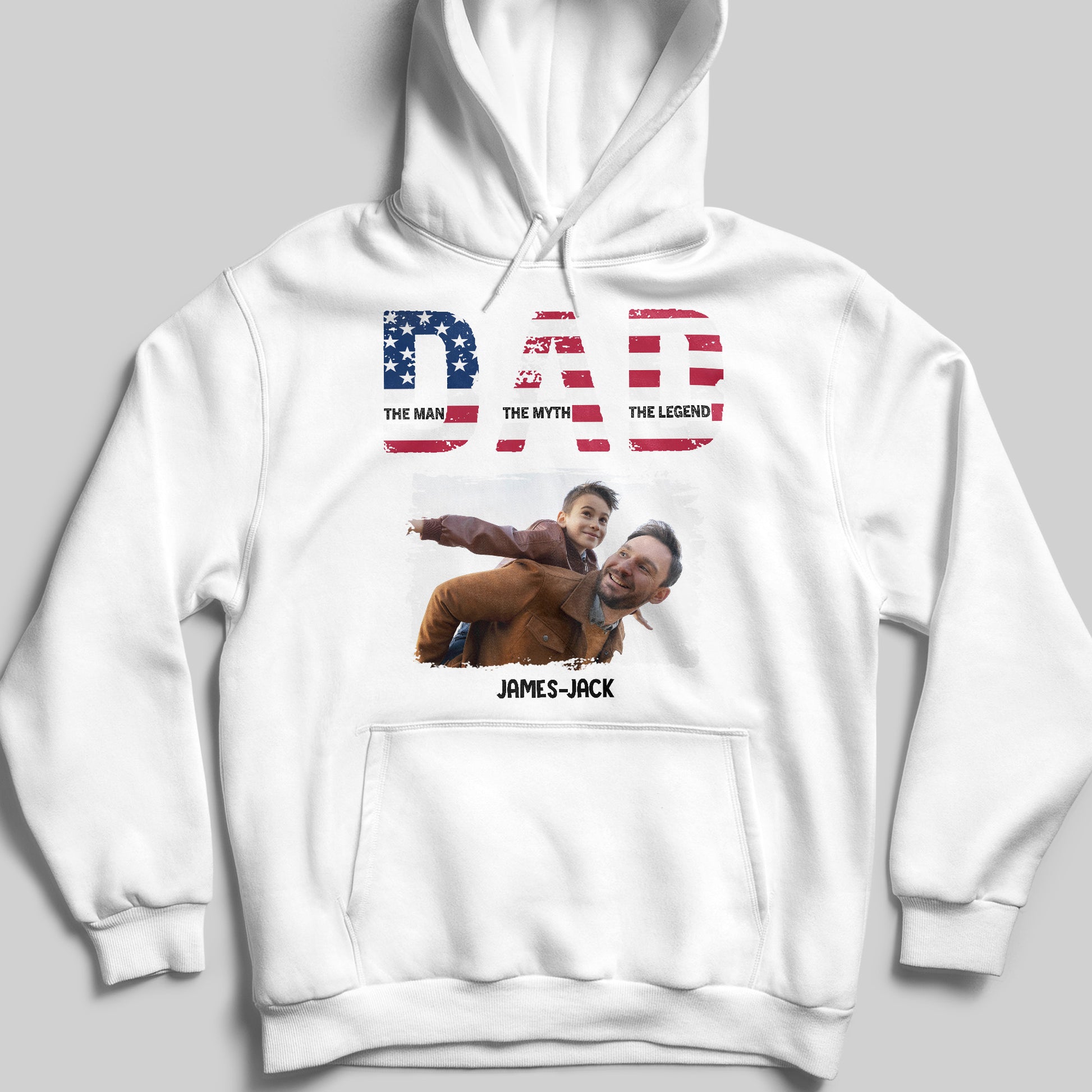 Dad The Man The Myth The Legend Patriotic Design