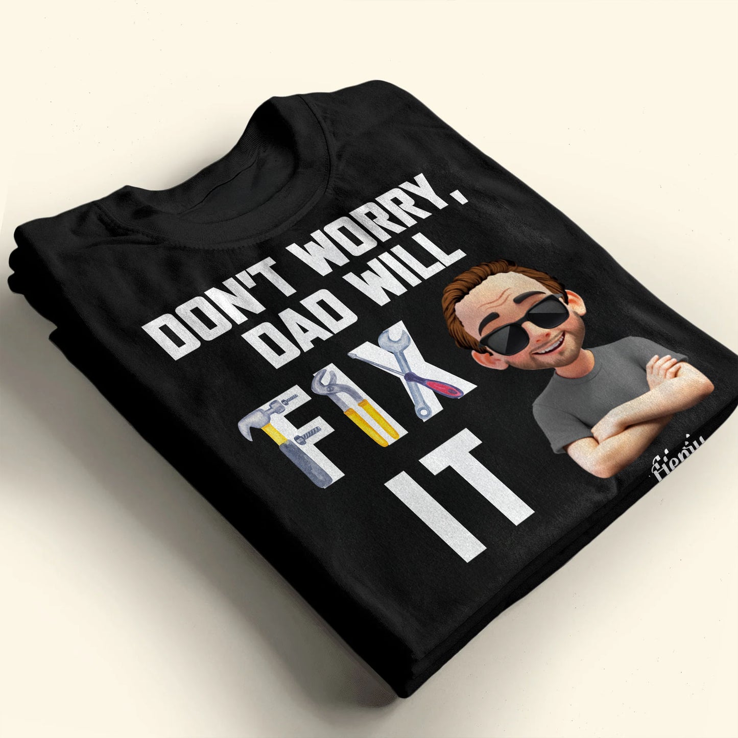 Don't Worry Dad Will Fix It Tools And Cartoon