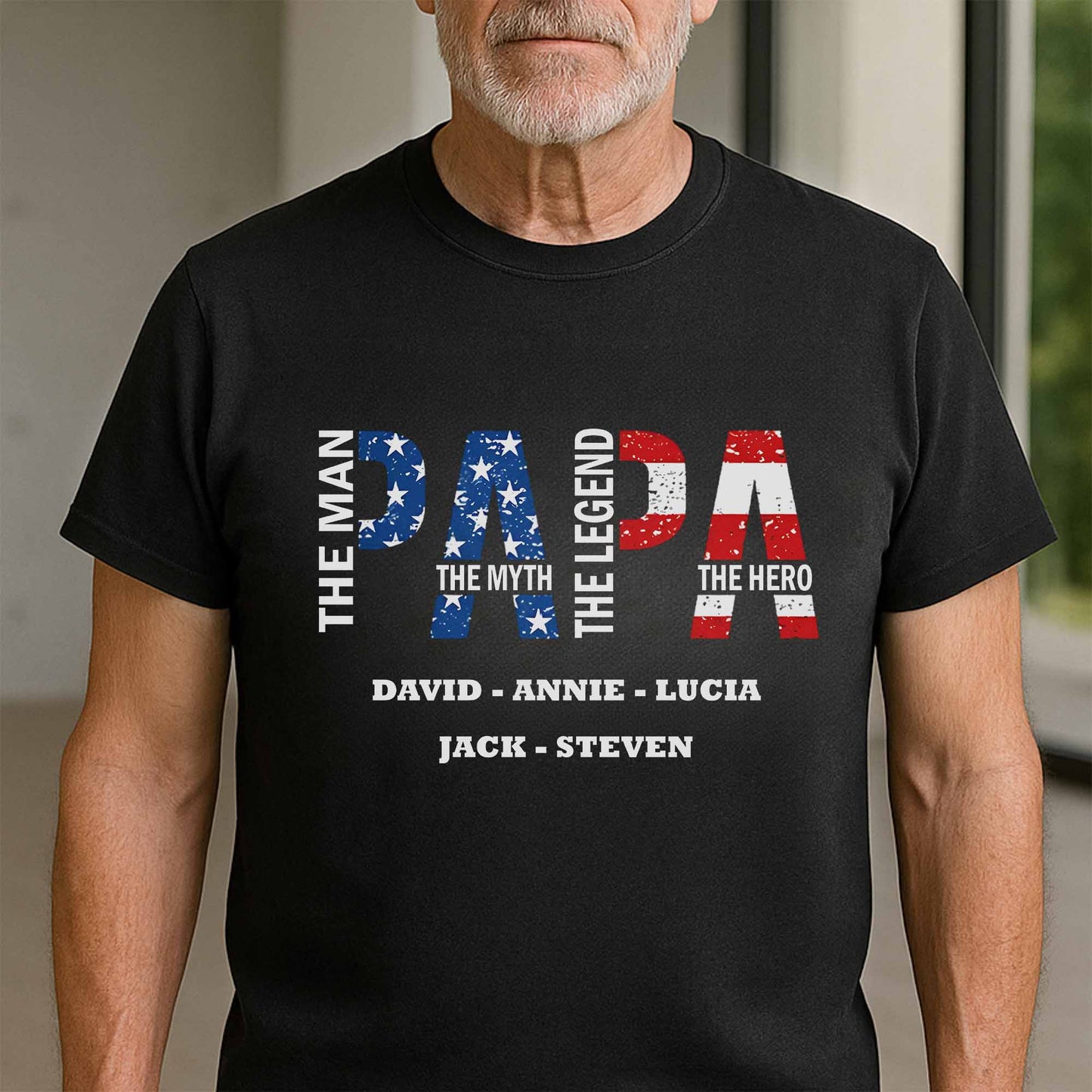 The Man The Myth The Legend The Hero With Stars And Stripes