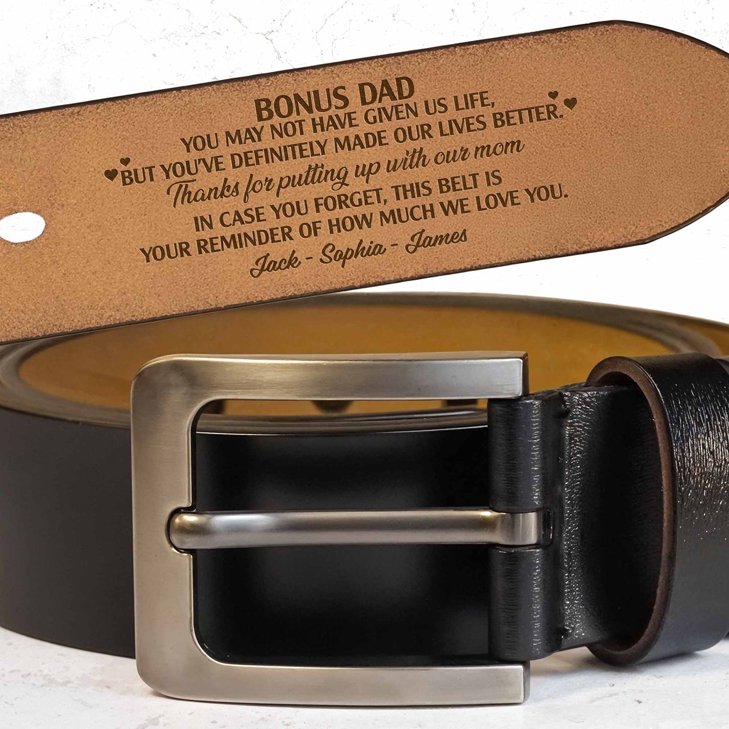 Bonus Dad Reminder How Much We Love You Belt