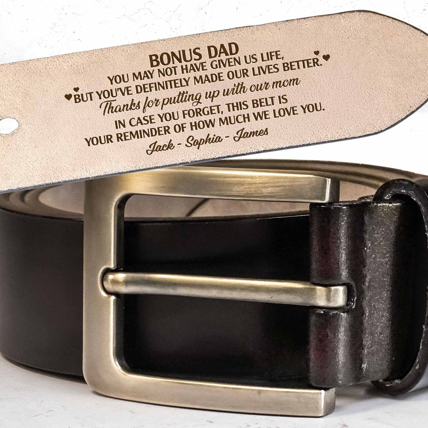 Bonus Dad Reminder How Much We Love You Belt