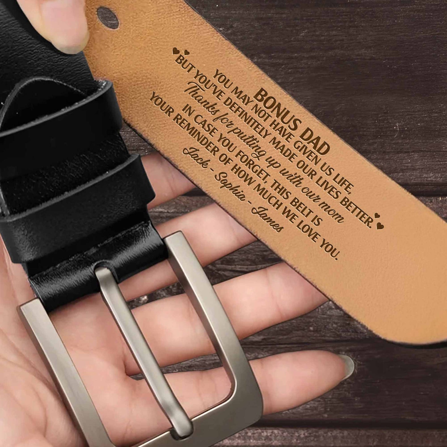 Bonus Dad Reminder How Much We Love You Belt