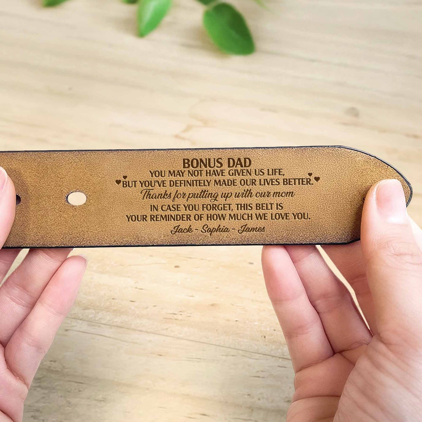 Bonus Dad Reminder How Much We Love You Belt