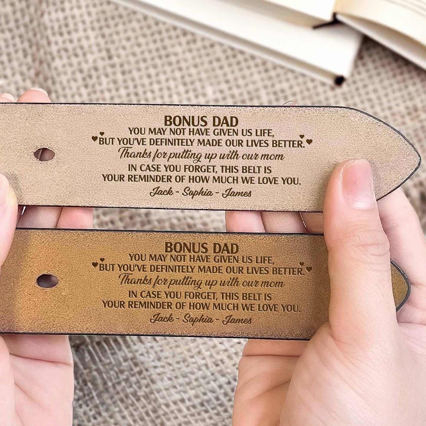 Bonus Dad Reminder How Much We Love You Belt