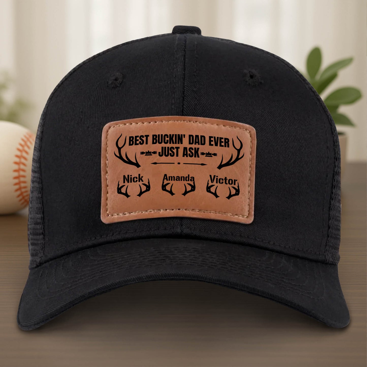 Best Buckin' Dad Ever Just Ask With Antlers