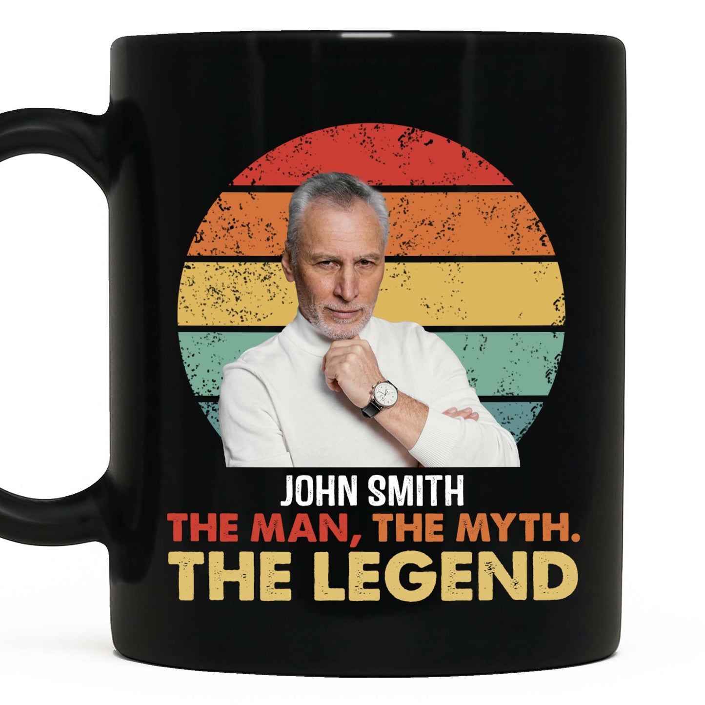 The Man The Myth The Legend, Retro Sunset Design