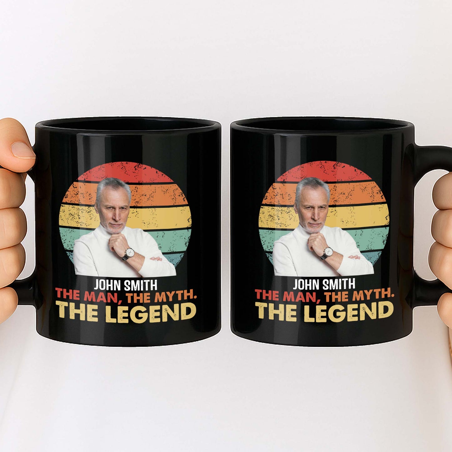 The Man The Myth The Legend, Retro Sunset Design