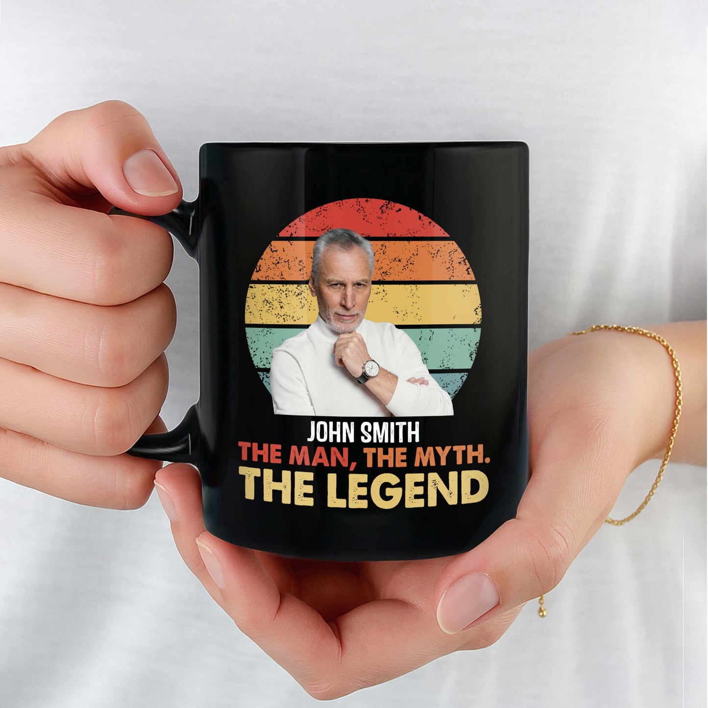 The Man The Myth The Legend, Retro Sunset Design