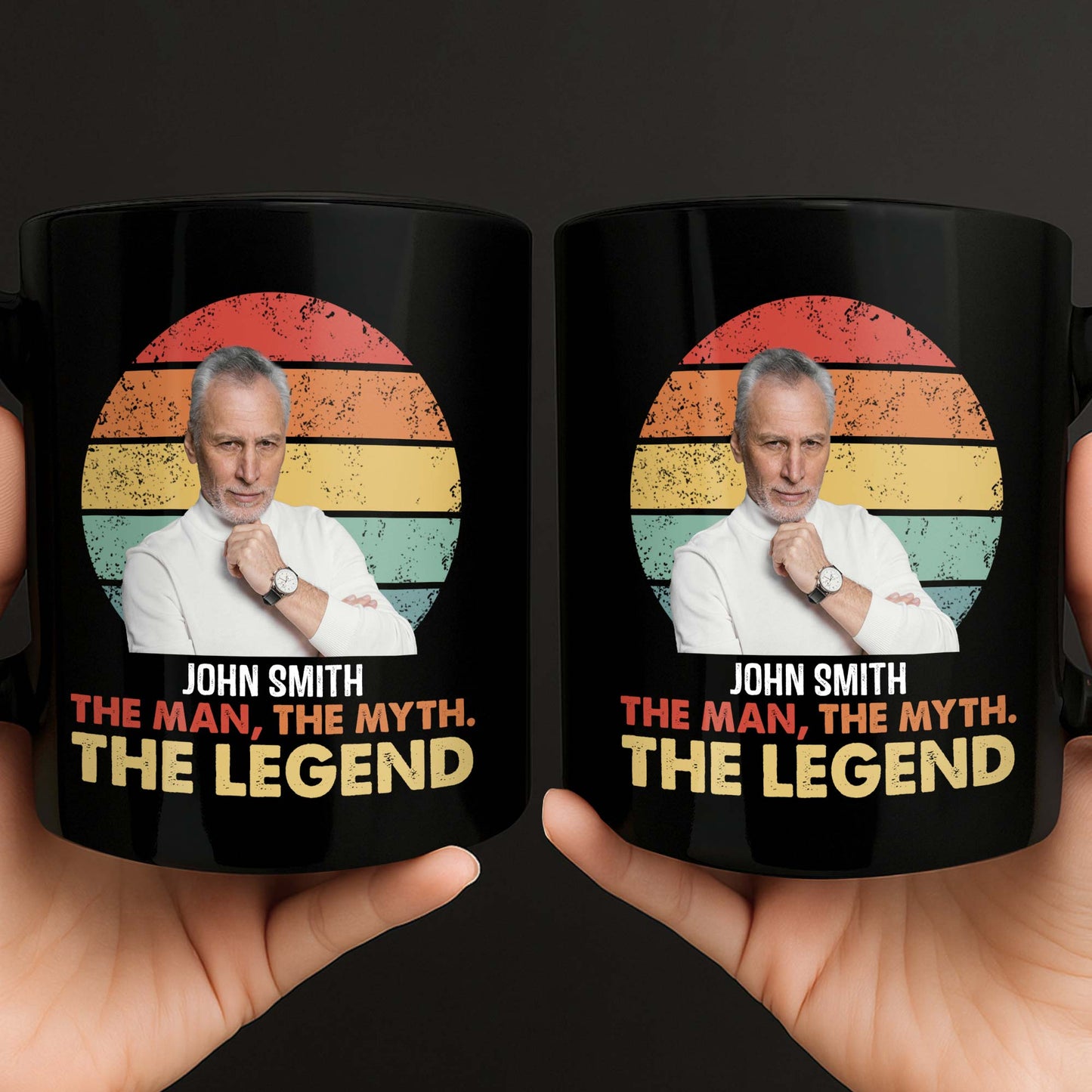 The Man The Myth The Legend, Retro Sunset Design