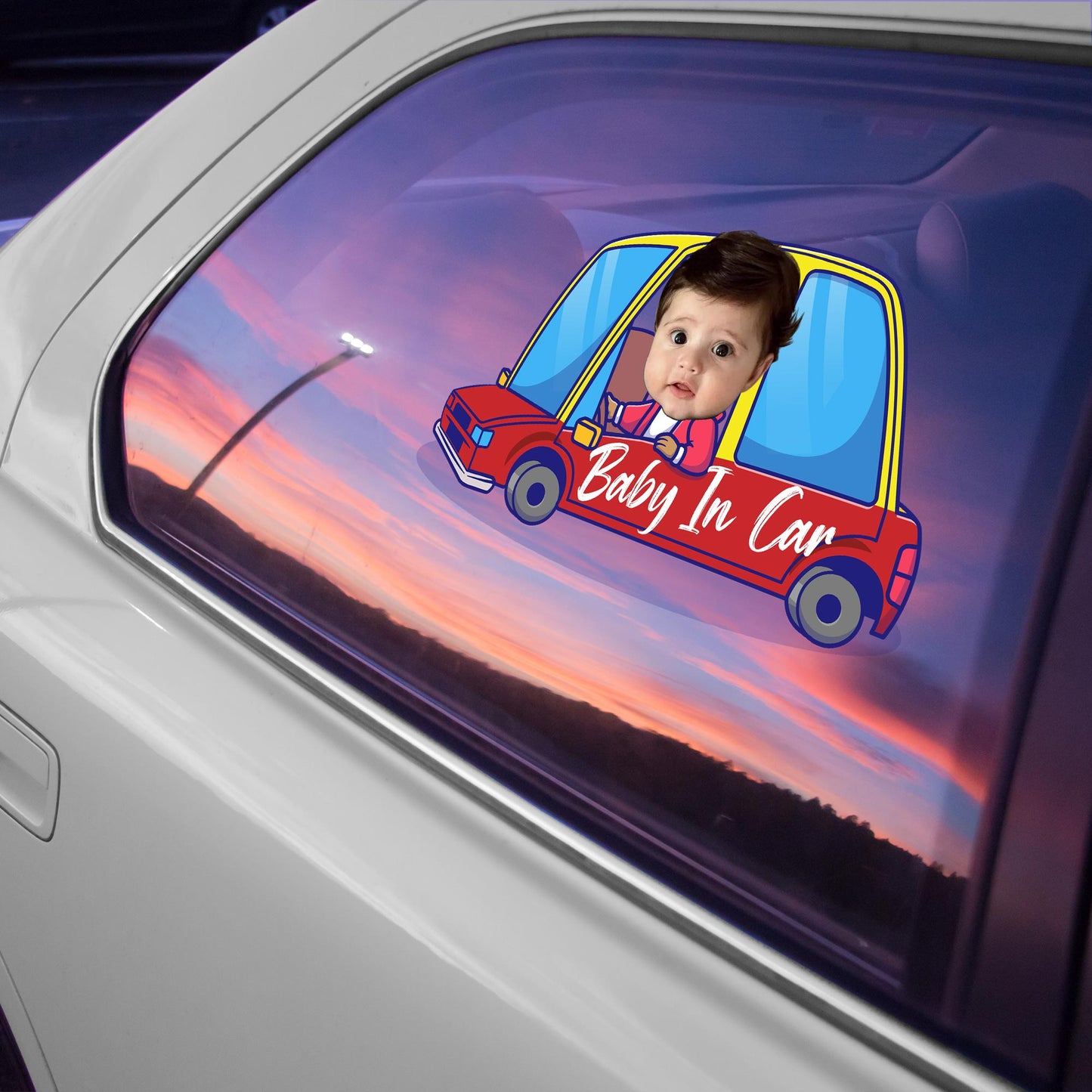 Baby In Car Decal Design