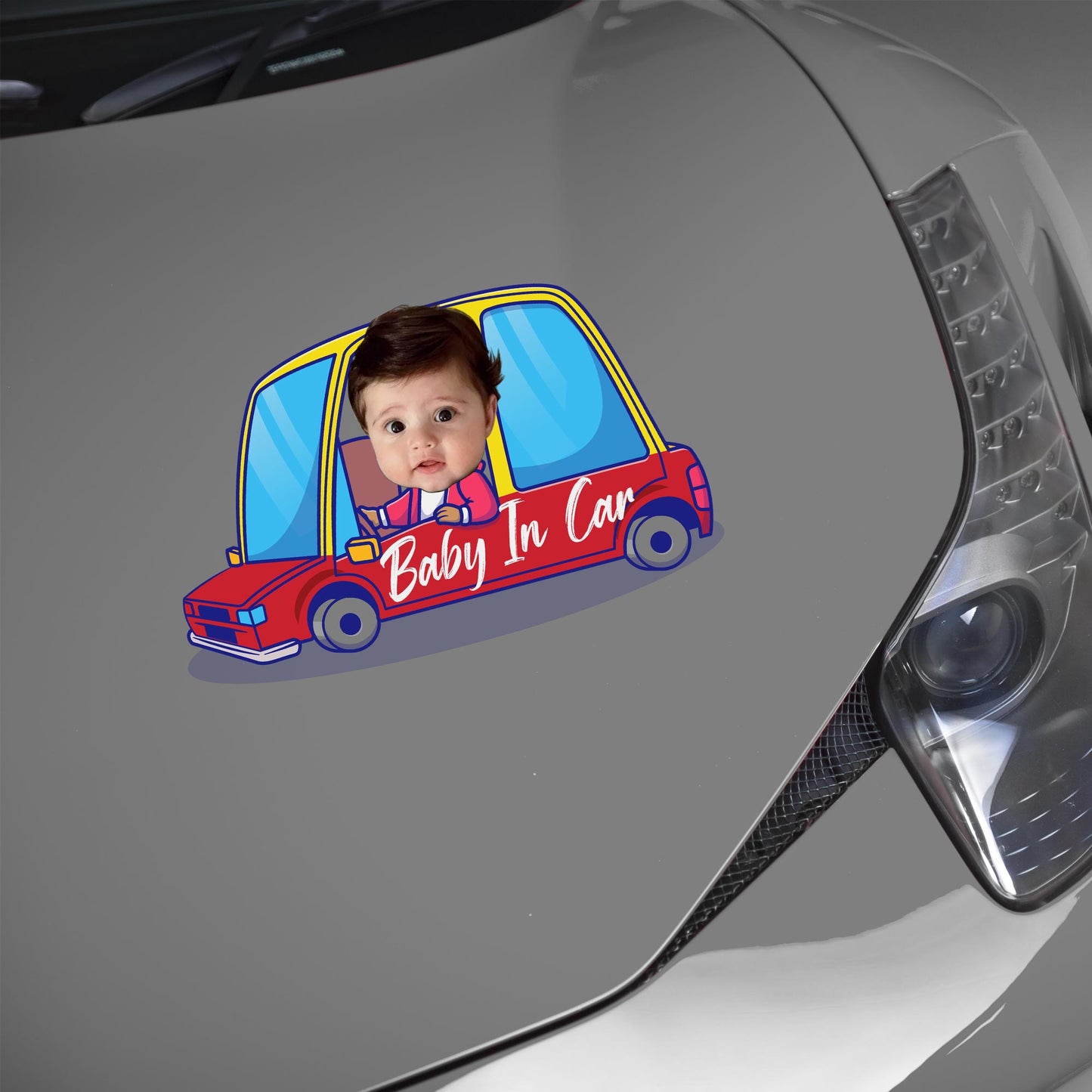 Baby In Car Decal Design