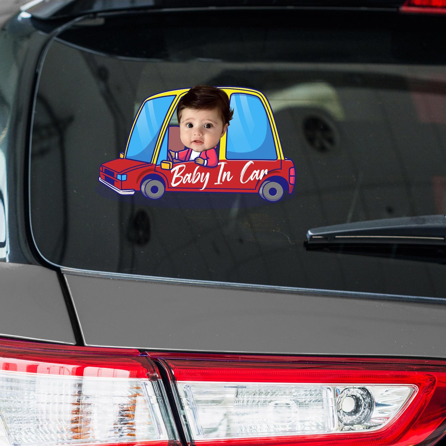 Baby In Car Decal Design