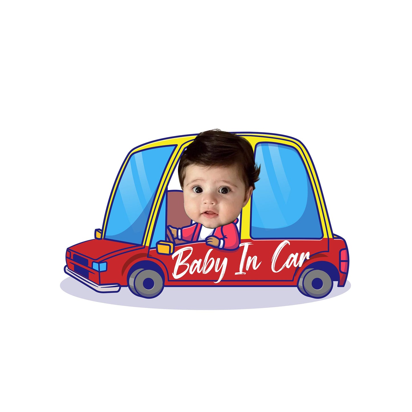 Baby In Car Decal Design
