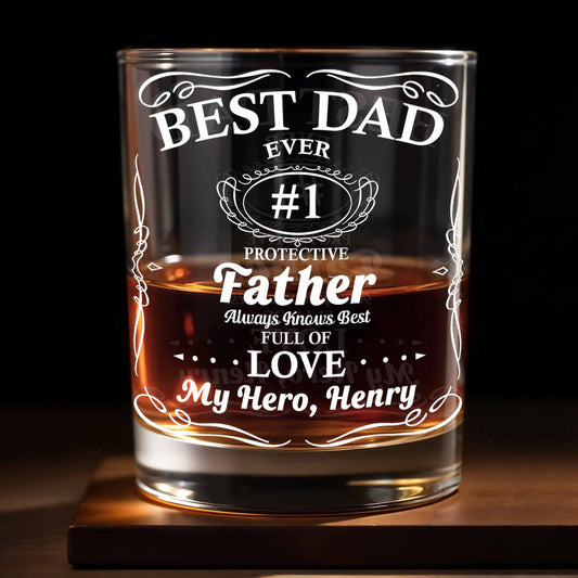 Best Dad Ever Trophy And Heart Design
