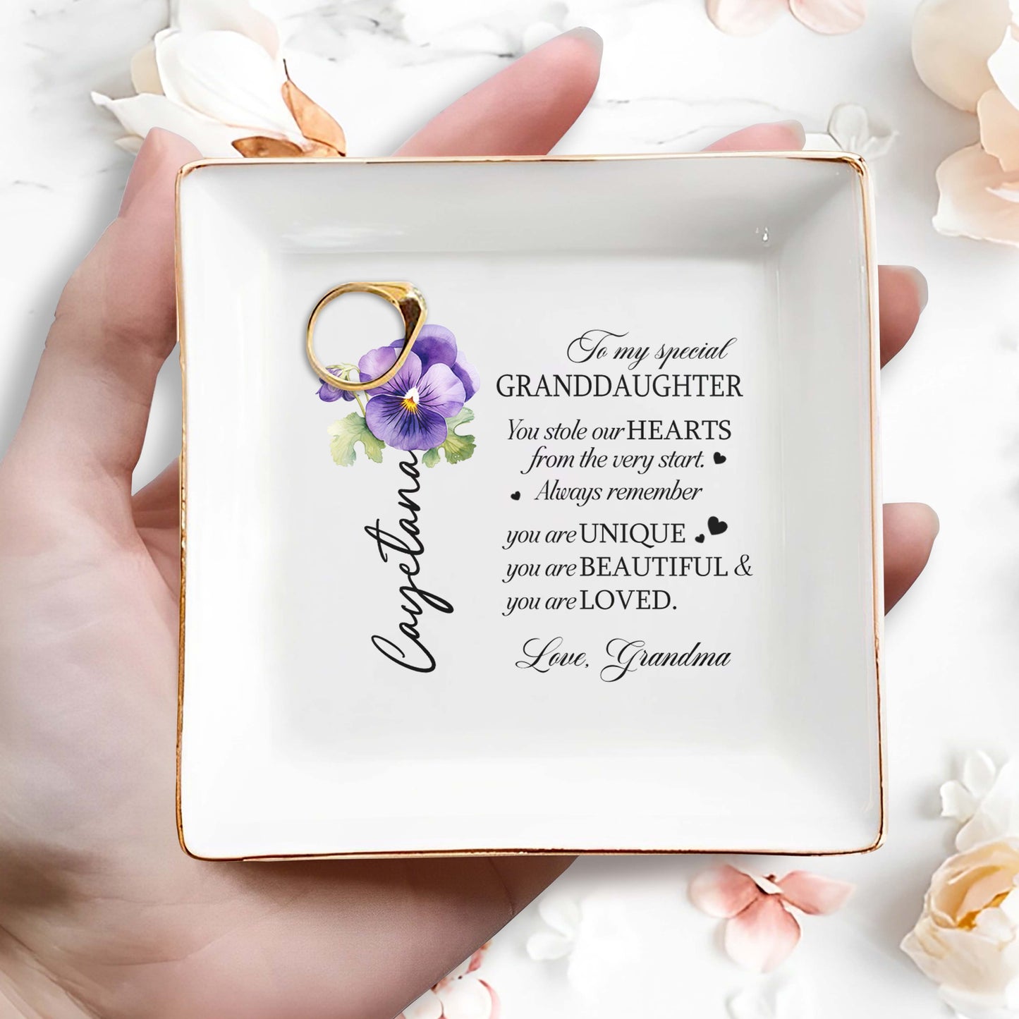 To My Special Granddaughter Unique and Loved
