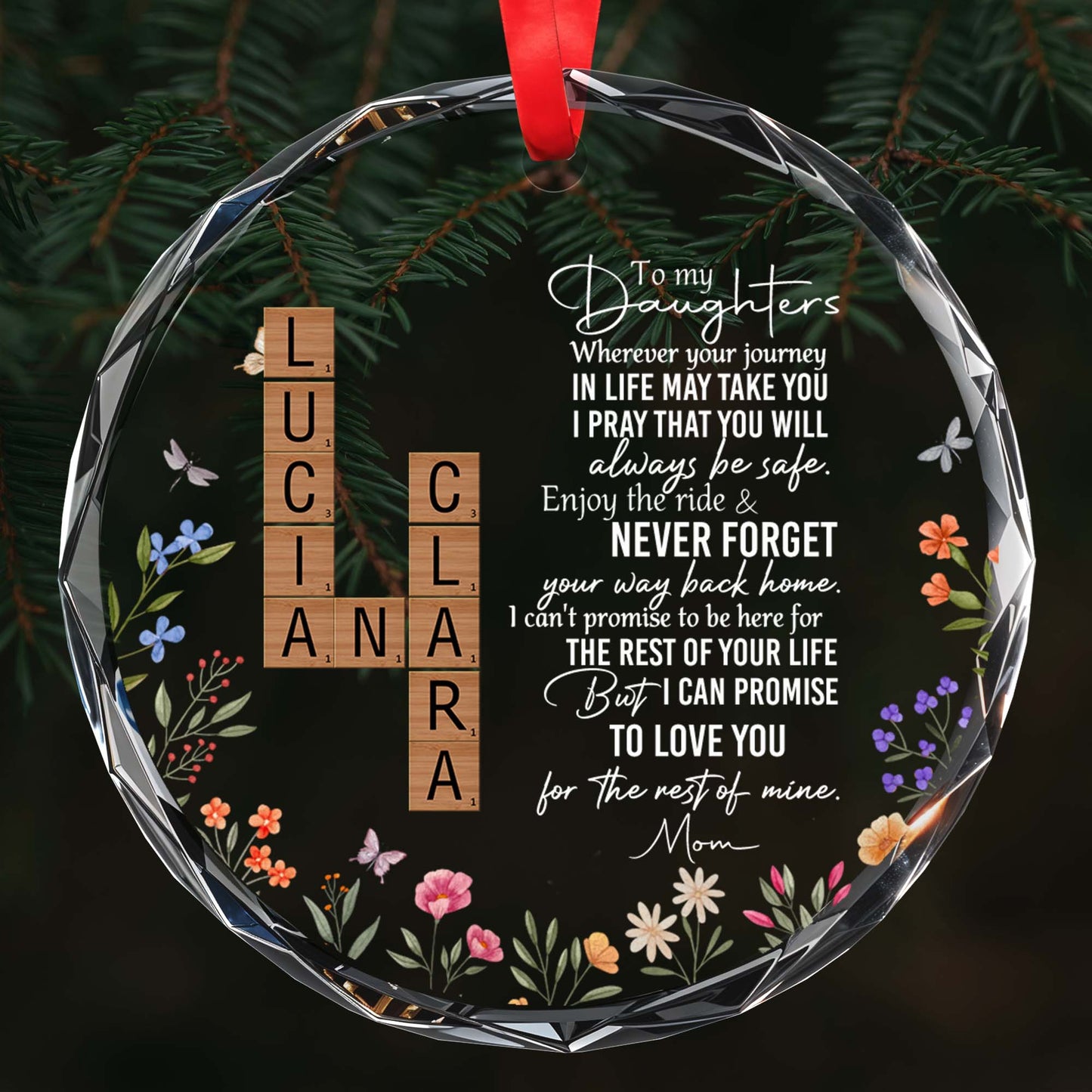 Eternal Promise To Love You, Designed With Flowers And Butterfly