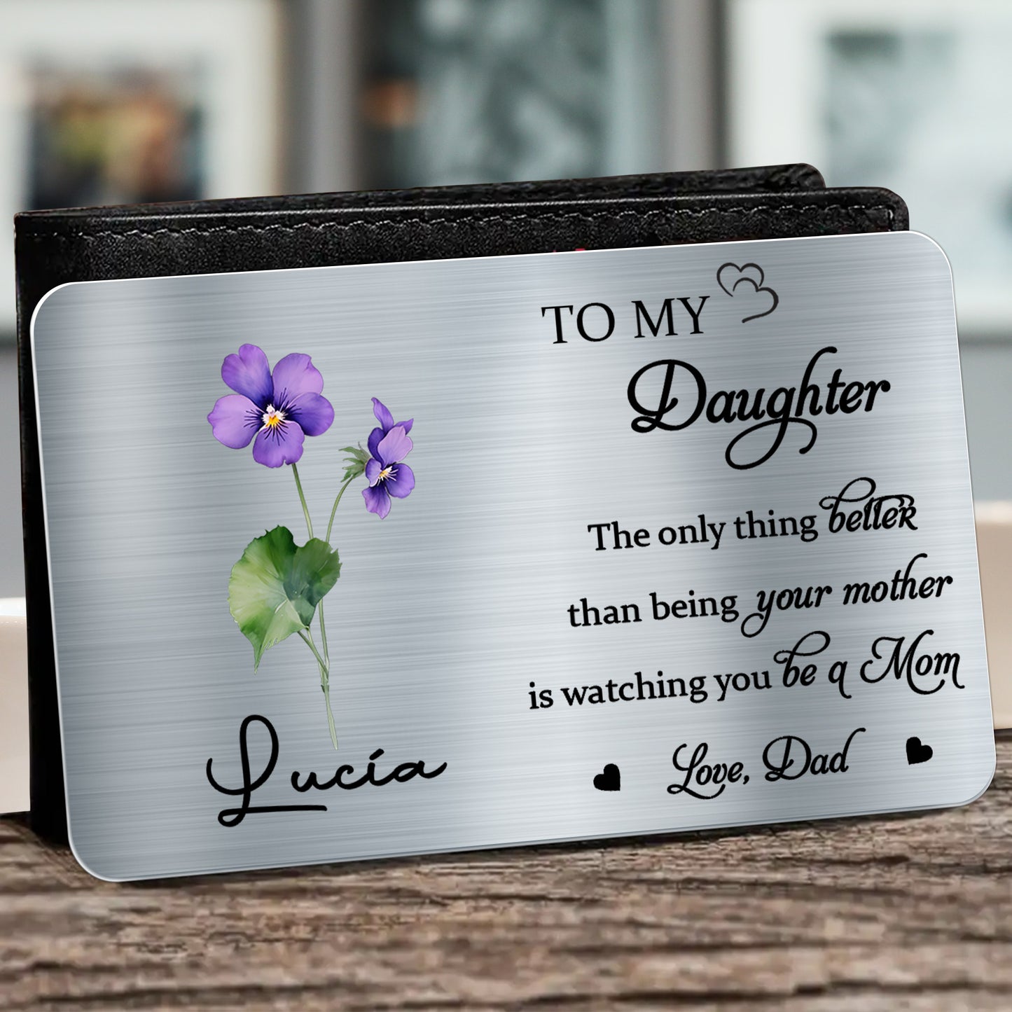 Flowers Hearts Message For Daughter