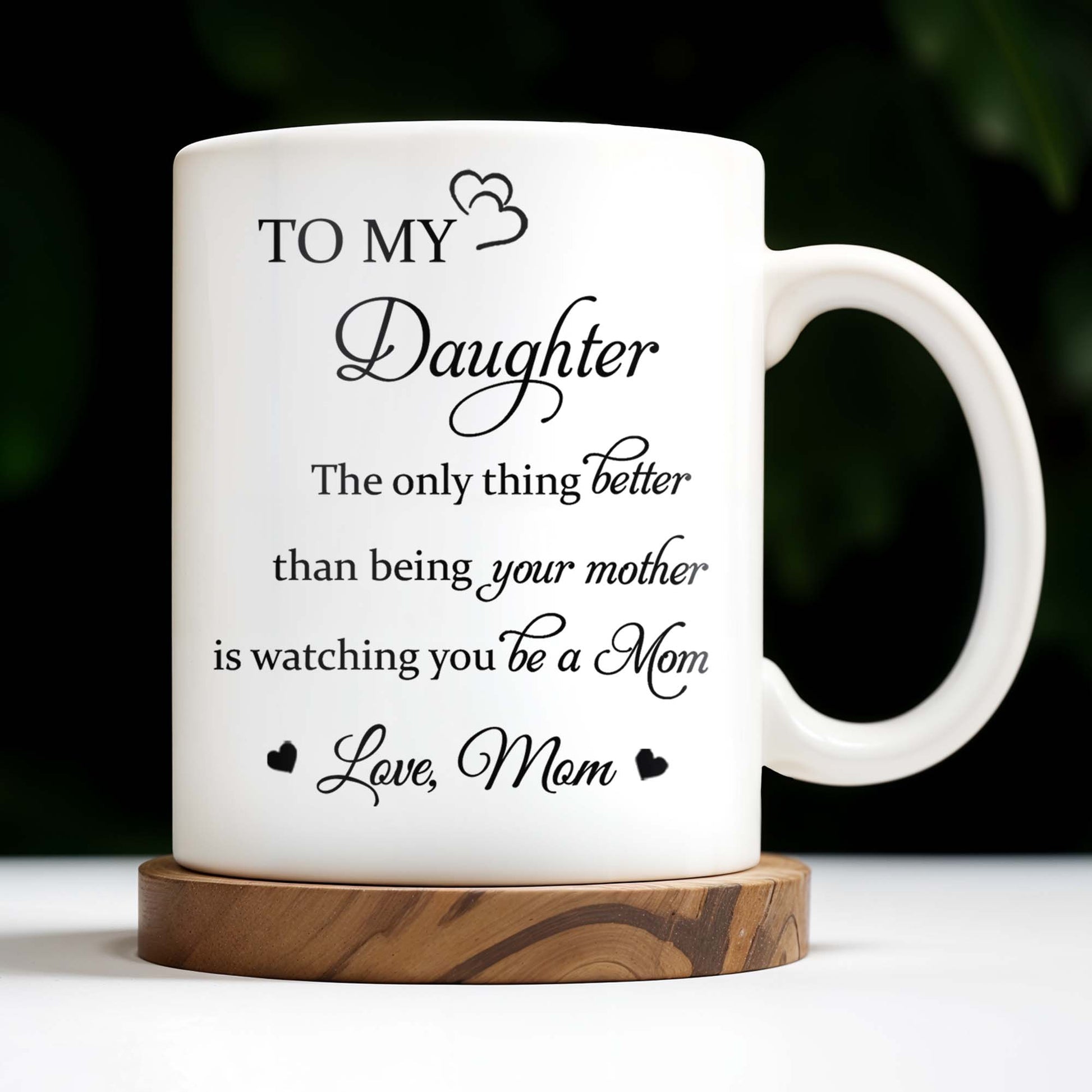 To My Daughter Watching You Be A Mom Pansy Flower Mug