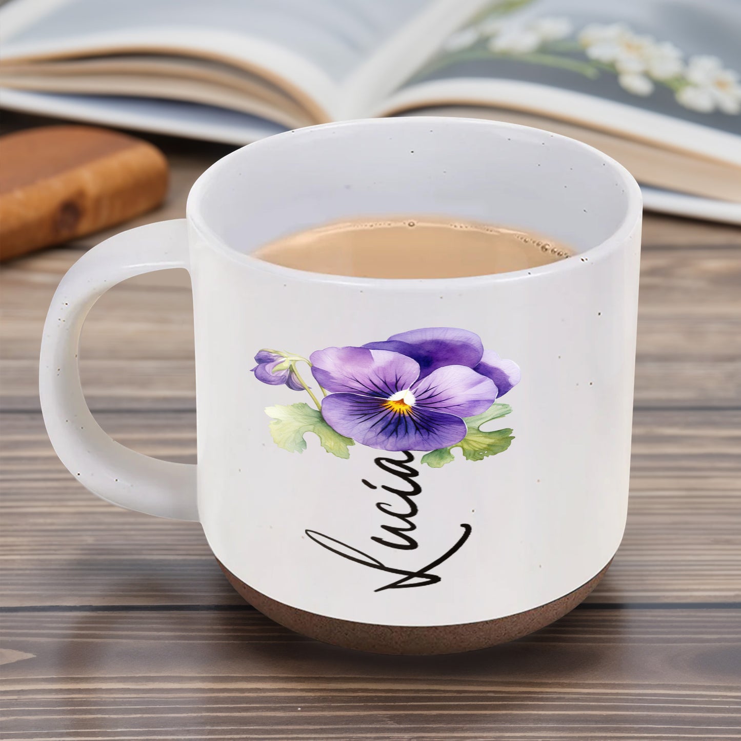 To My Daughter Love From Mom Pansy Flower Mug