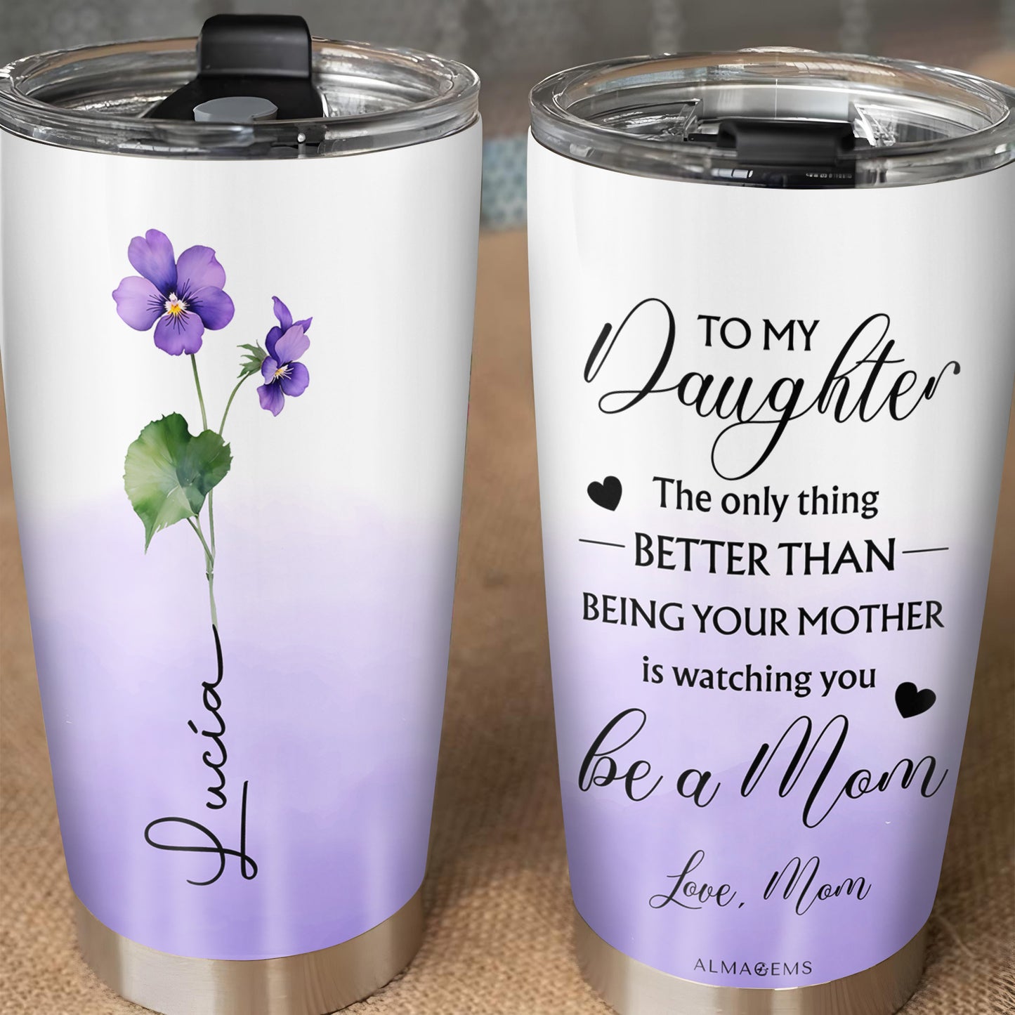 Better Than Being Your Mother, Flowers Tumbler