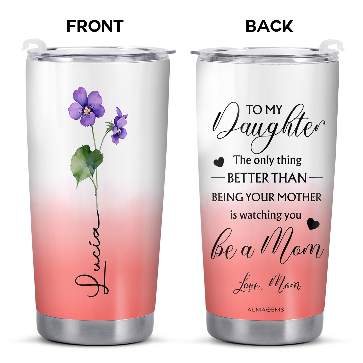 Better Than Being Your Mother, Flowers Tumbler