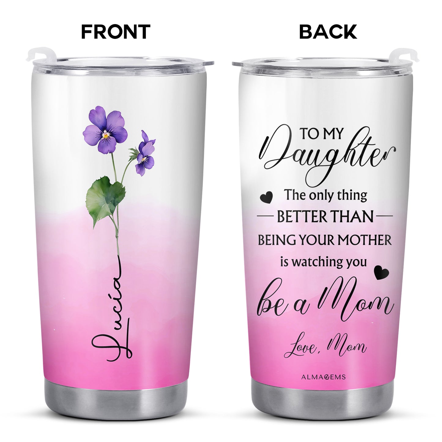 Better Than Being Your Mother, Flowers Tumbler