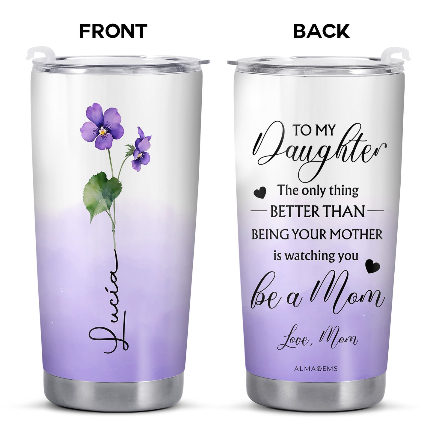 Better Than Being Your Mother, Flowers Tumbler