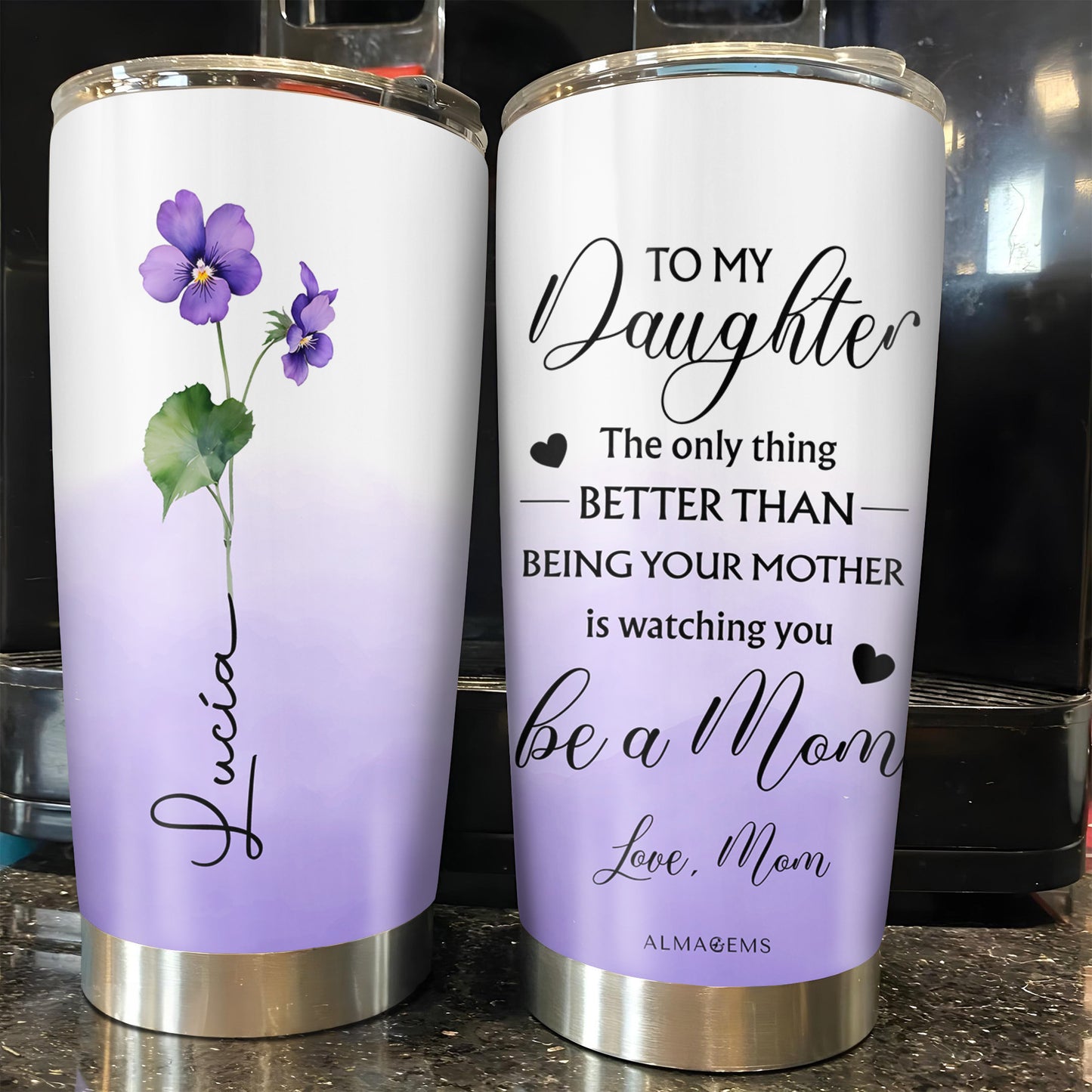 Better Than Being Your Mother, Flowers Tumbler