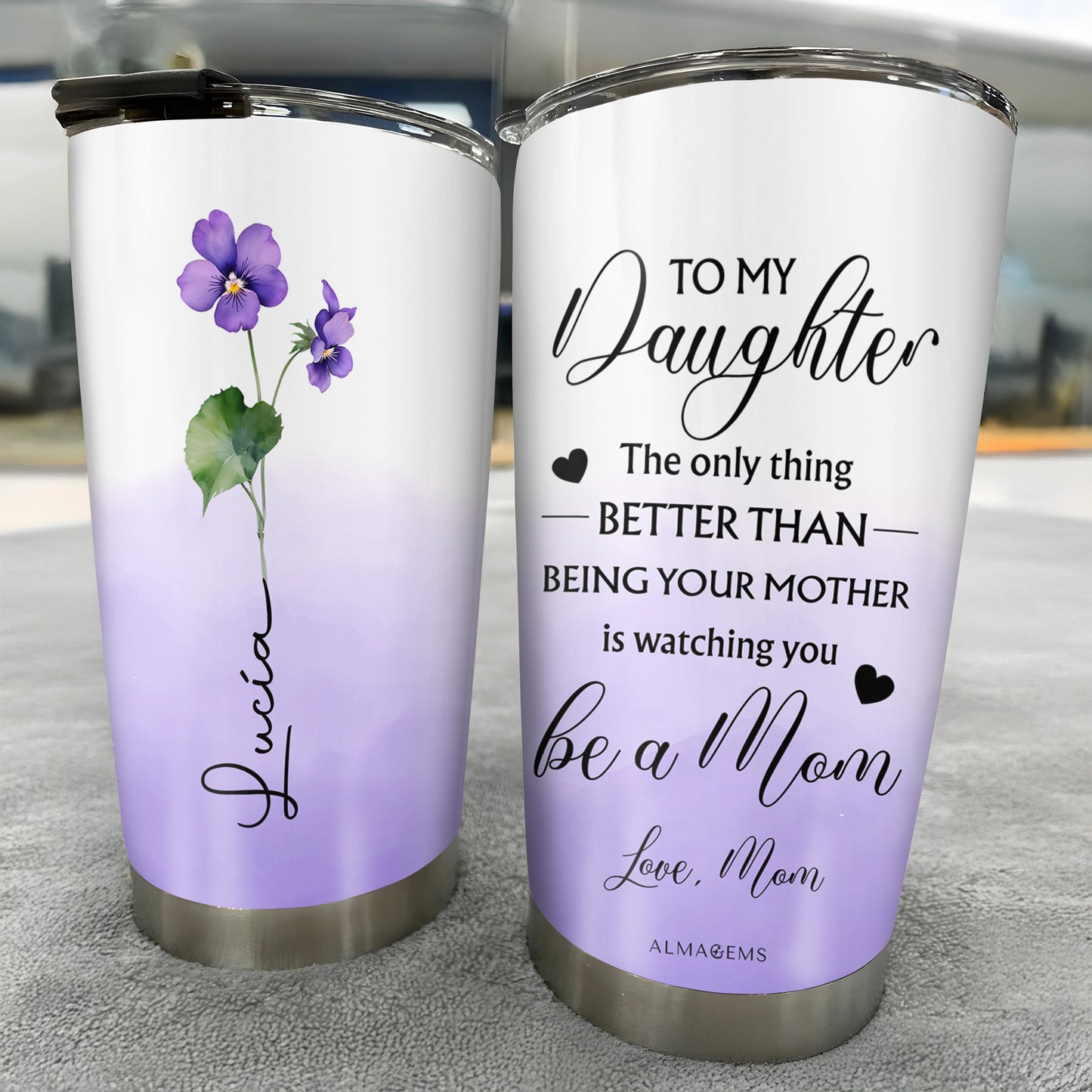 Better Than Being Your Mother, Flowers Tumbler