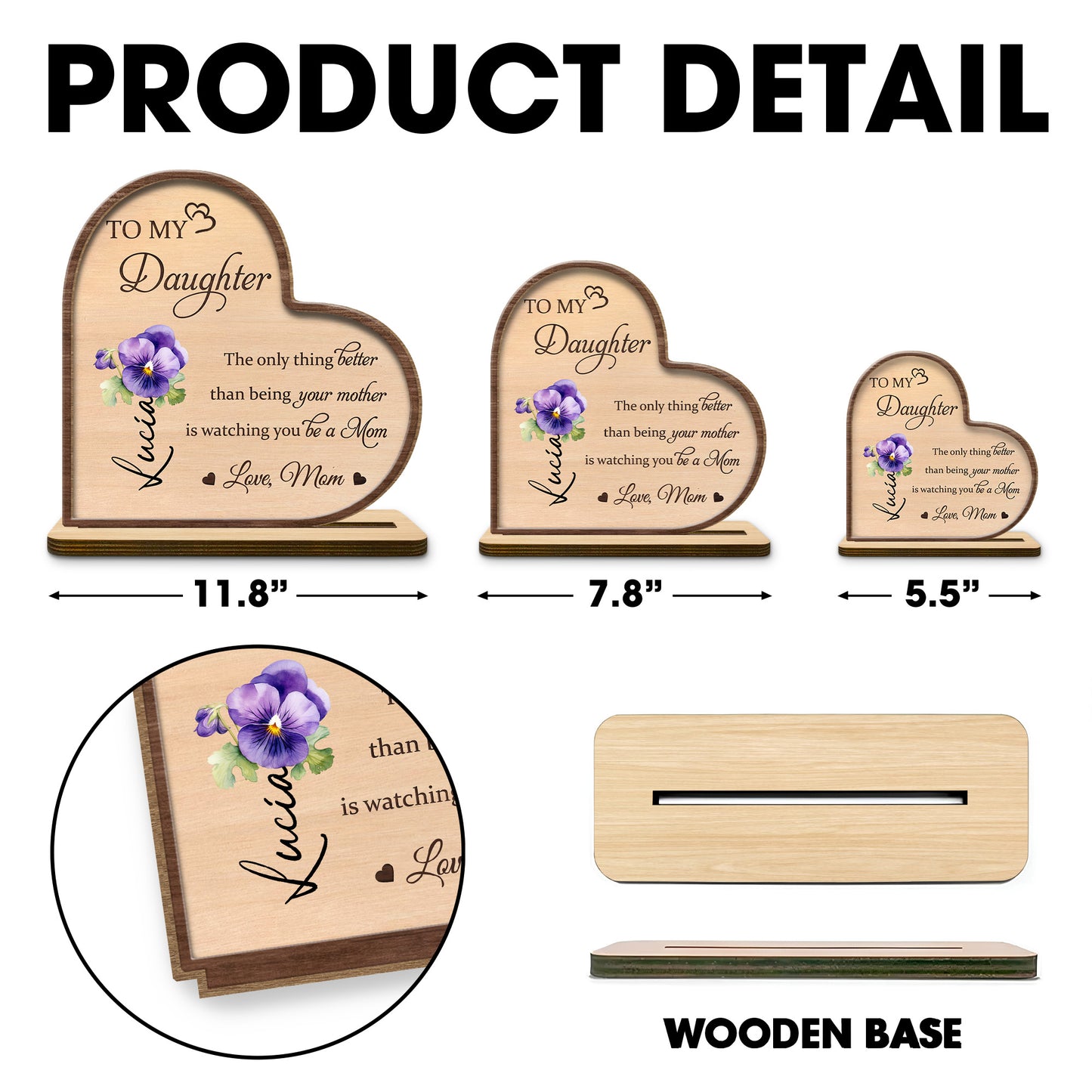 To My Daughter, Better Than Being Your Mother Wood Plaque