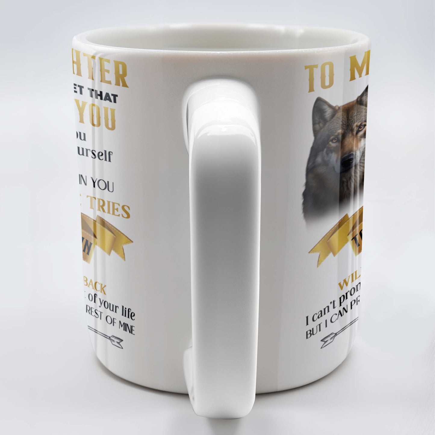 Wolf And Banner Inspirational Love Message For Daughter