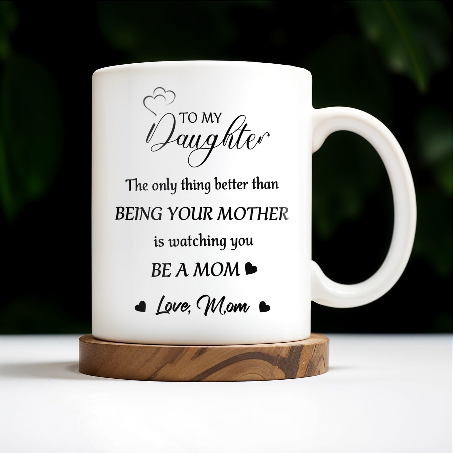 Watching You Be A Mom Heart and Flowers Design