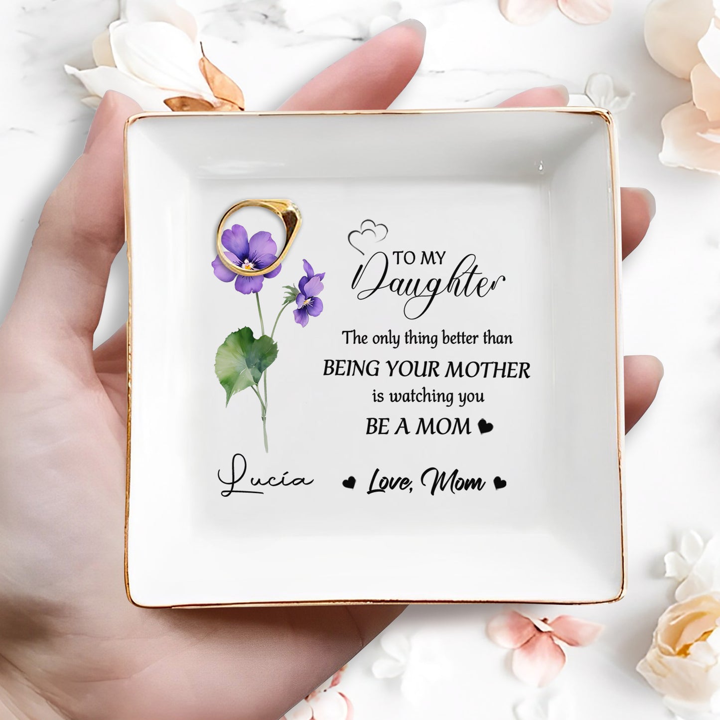 Heartfelt Message To Daughter From Mom With Flowers