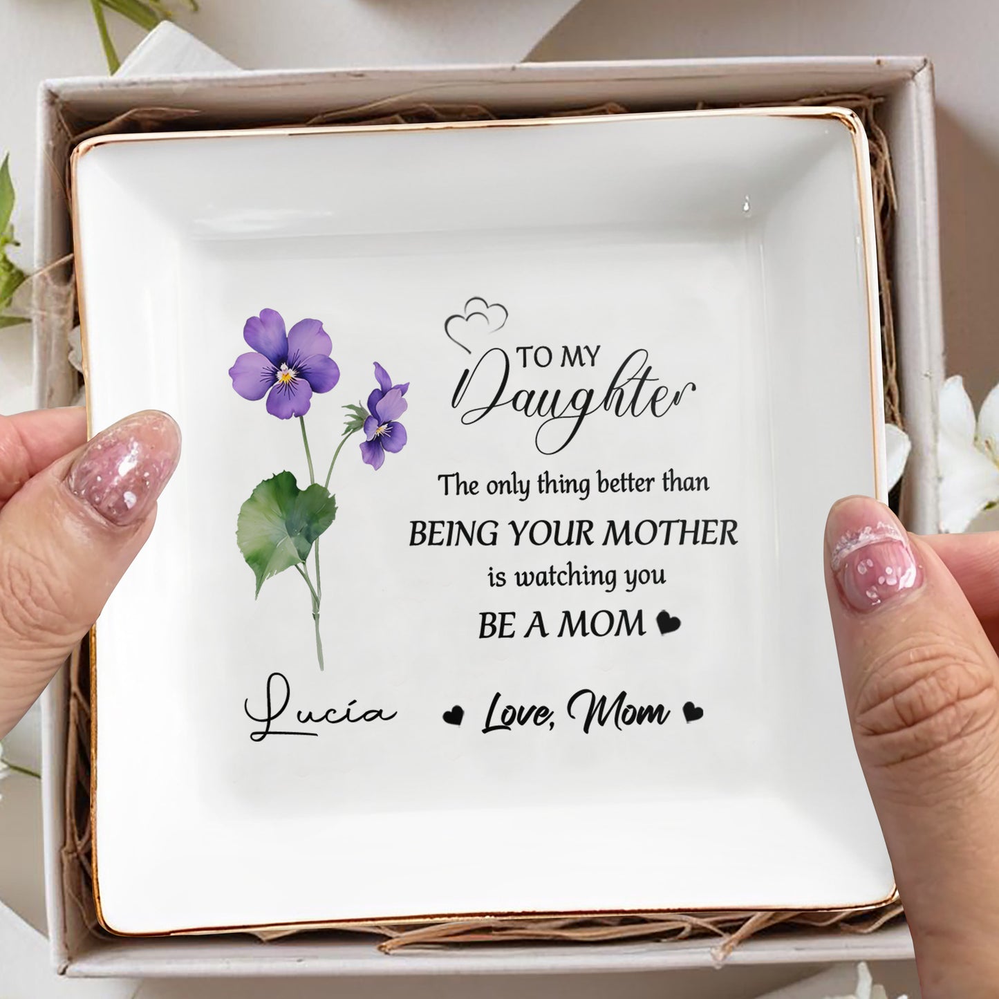 Heartfelt Message To Daughter From Mom With Flowers
