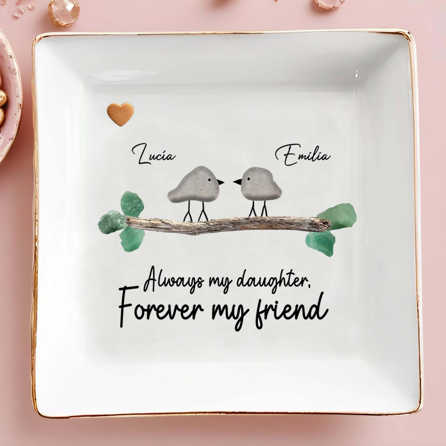 Always My Daughter Forever My Friend Birds Heart Branch