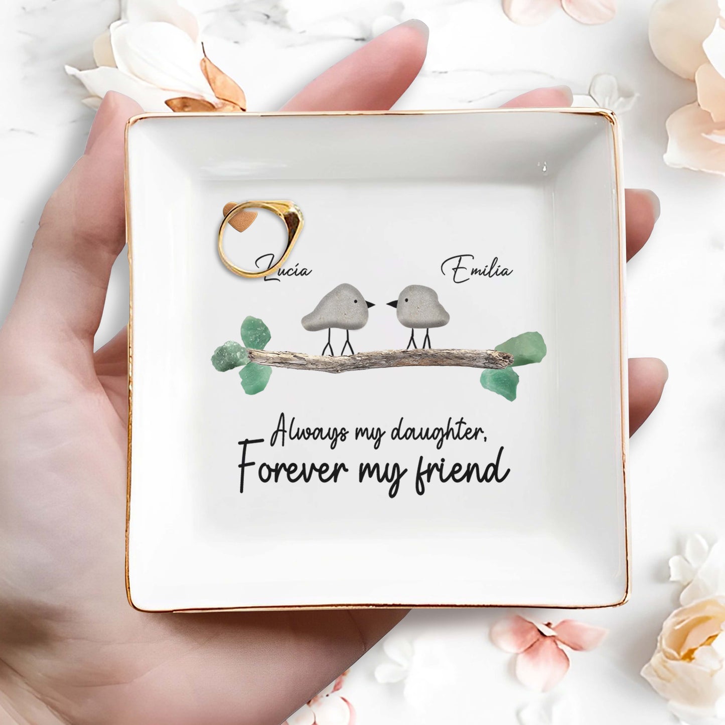 Always My Daughter Forever My Friend Birds Heart Branch