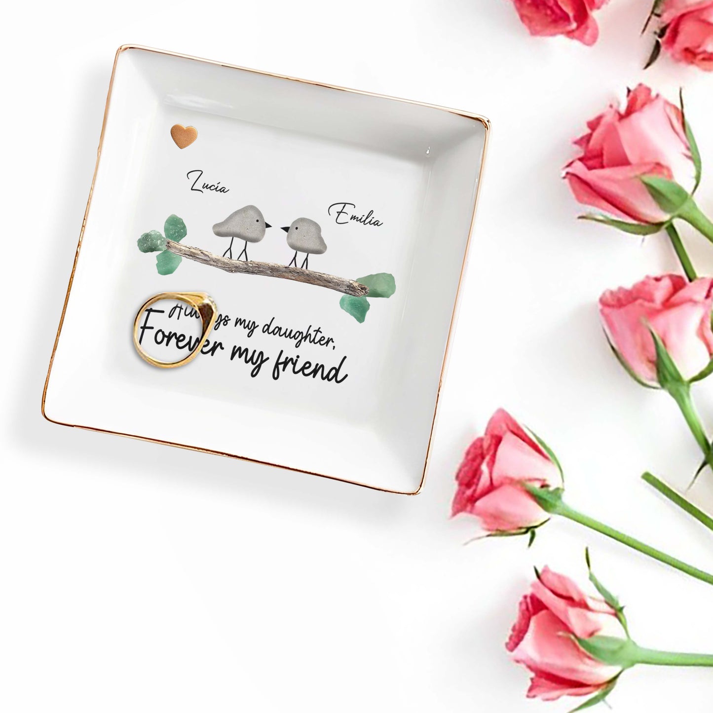 Always My Daughter Forever My Friend Birds Heart Branch