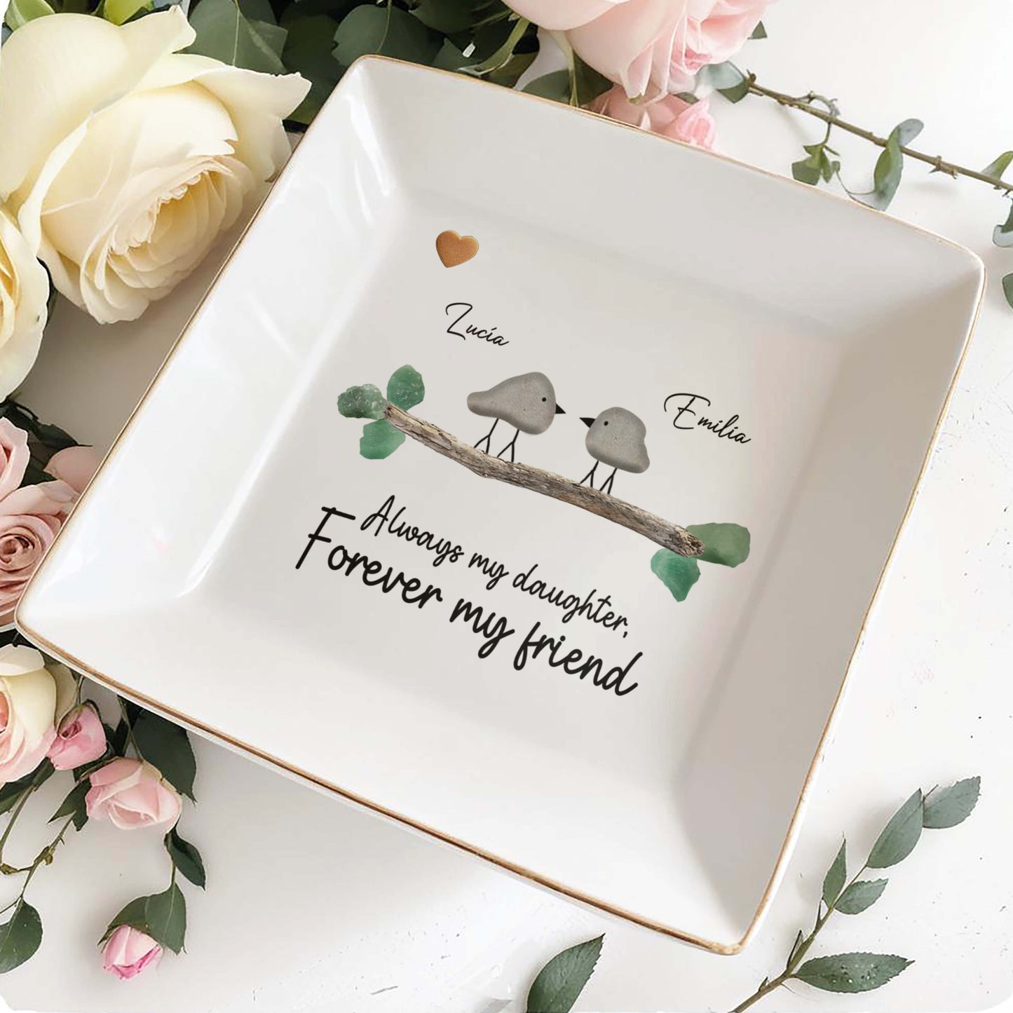 Always My Daughter Forever My Friend Birds Heart Branch