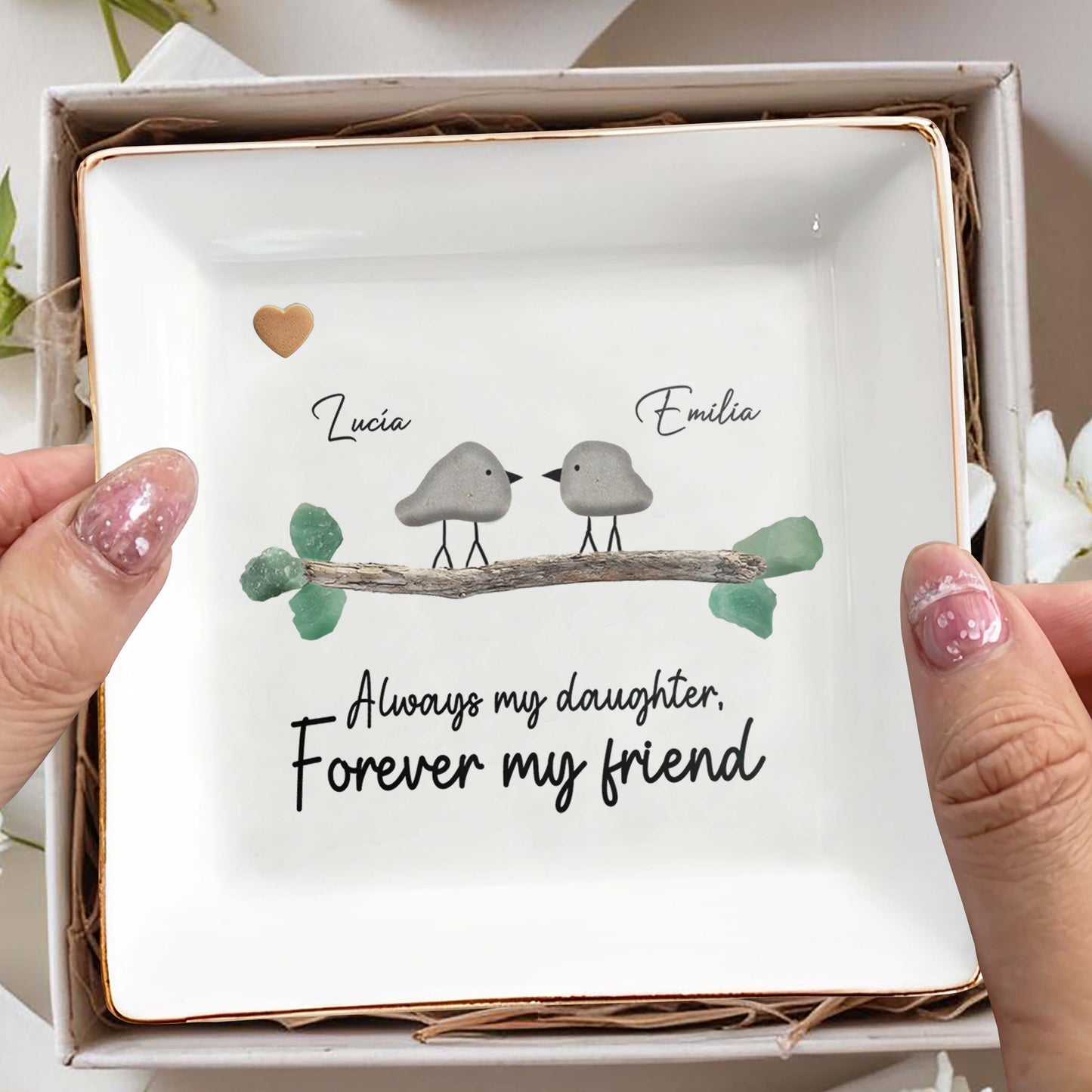 Always My Daughter Forever My Friend Birds Heart Branch
