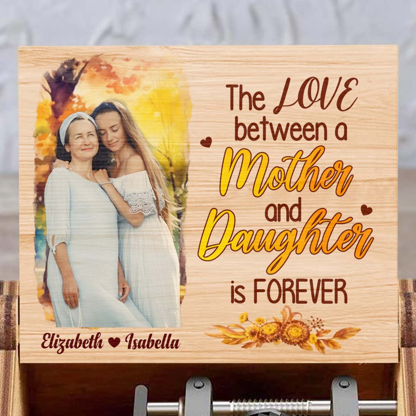 The Love Between Mother And Daughter Is Forever With Flowers