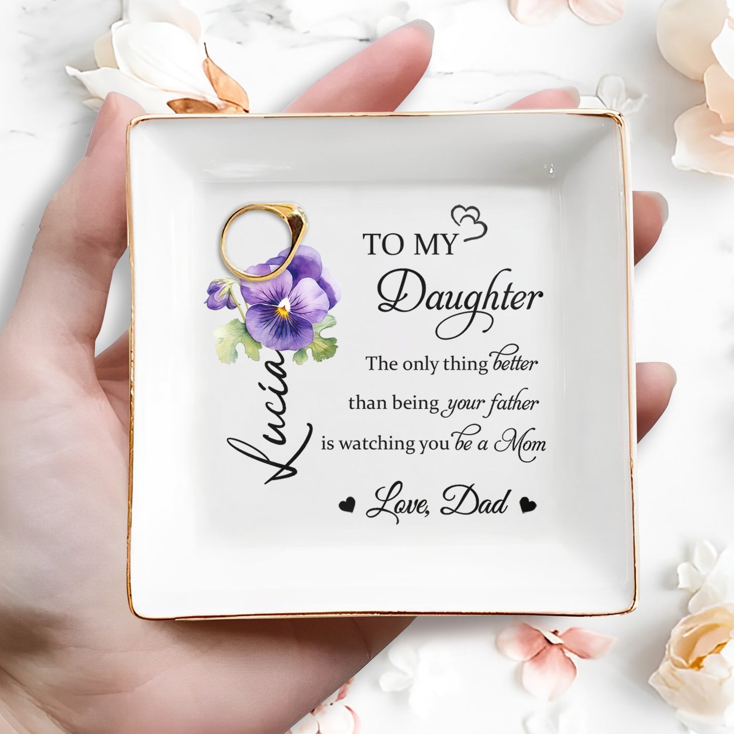 To My Daughter Love Dad Watching You Be A Mom
