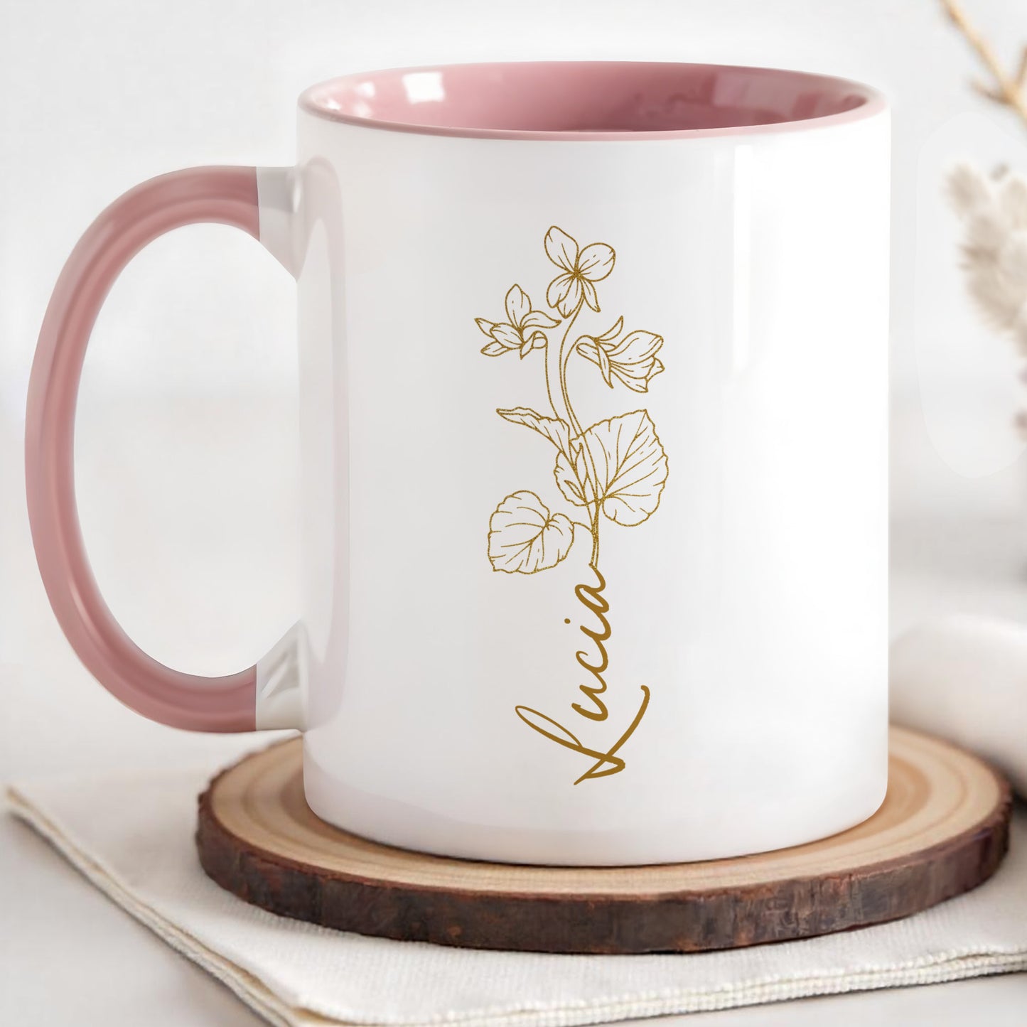 Golden Blossoms Personalized, Flowers Design
