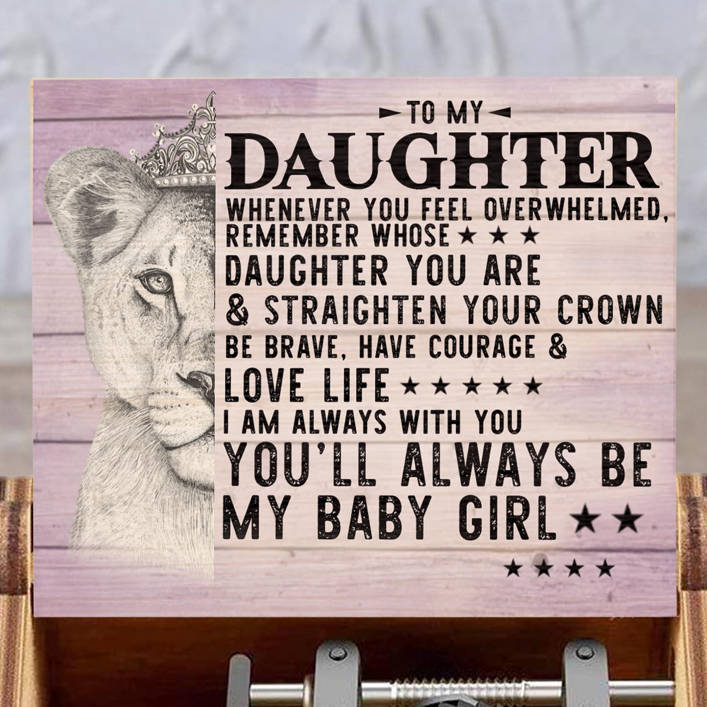 Straighten Your Crown, Lion Custom Music Box