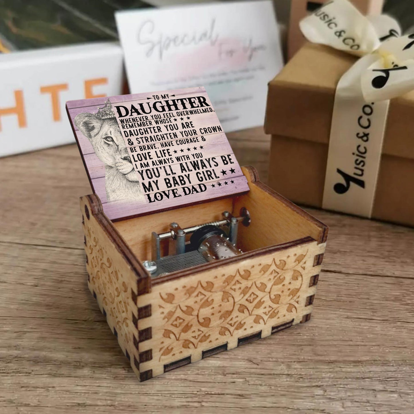 Straighten Your Crown, Lion Custom Music Box