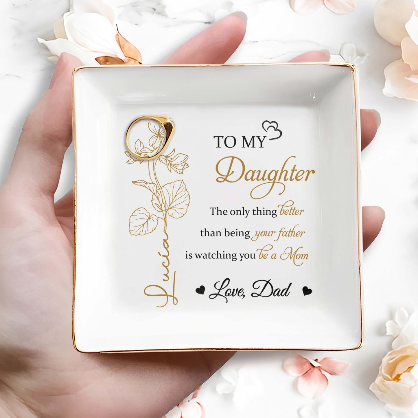 To My Daughter Watching You Be A Mom Floral Design