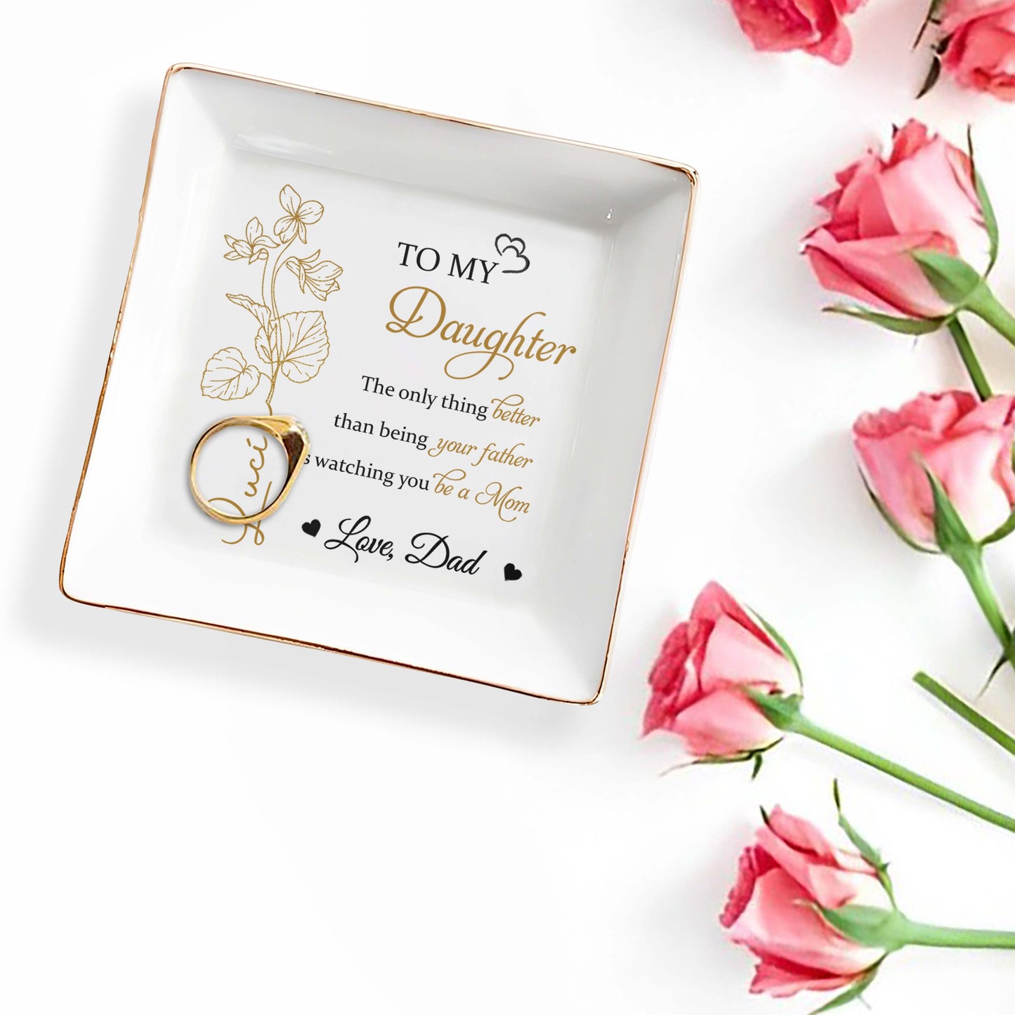 To My Daughter Watching You Be A Mom Floral Design