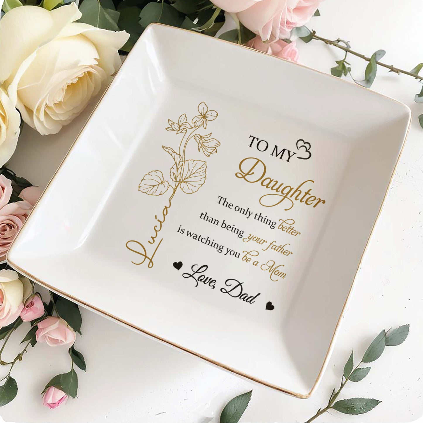 To My Daughter Watching You Be A Mom Floral Design