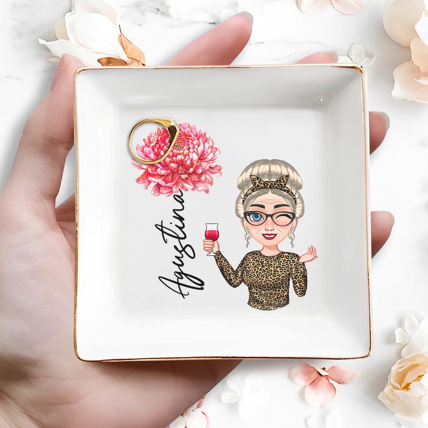 Congratulaciones With Cartoon Character And Flower
