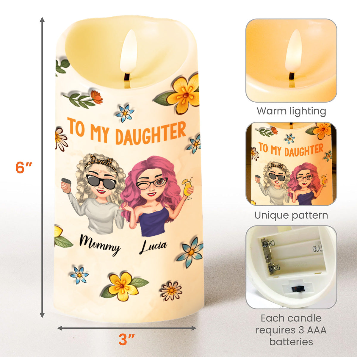 Watching You Be A Mom, Floral Design and Heartfelt Message